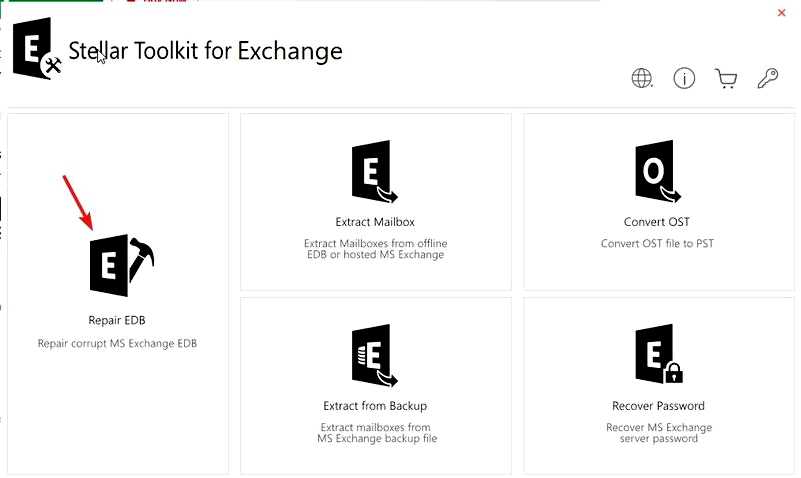 Восстановление данных Exchange с помощью Stellar Toolkit For Exchange