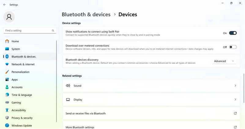 Windows 11 теперь позволяет быстро подключаться ко всем устройствам Bluetooth