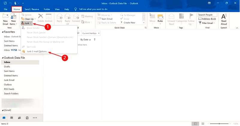 Outlook не блокирует нежелательную почту 3 простых способа фильтрации писем