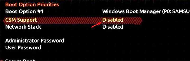 Исправление серого цвета Secure Boot в Windows 11