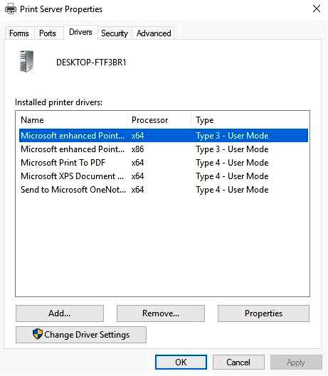 Устранение проблемы Удаленный принтер в Windows 1011 продолжает возвращаться
