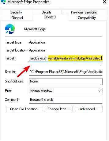 Функция Edge Web Select пропала, как ее вернуть