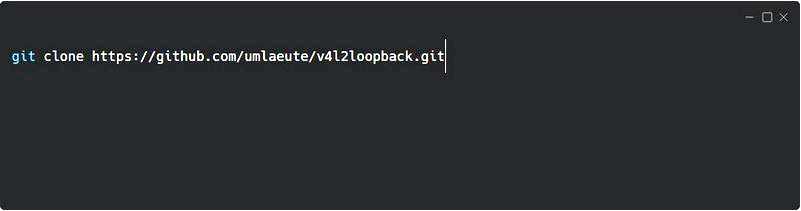Фатальное сообщение о том, что модуль V4l2loopback не найден в каталоге