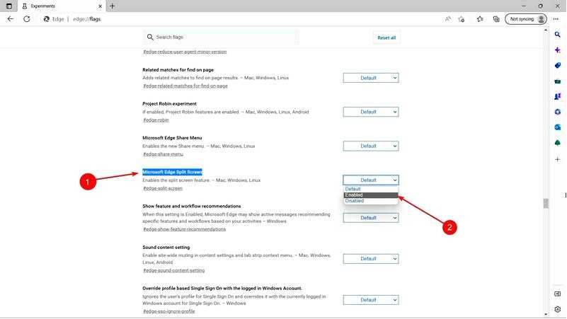 Как активировать разделенный экран в Microsoft Edge