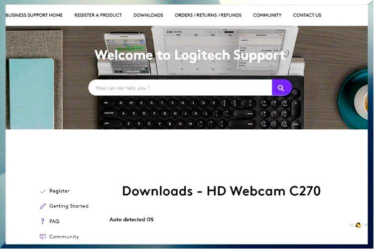 Как установить драйвер веб-камеры Logitech C270 на Windows 10