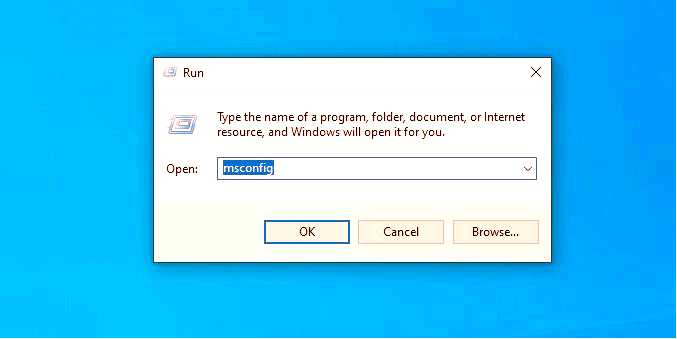 Как открыть MSConfig в Windows 10 с помощью команды CMD