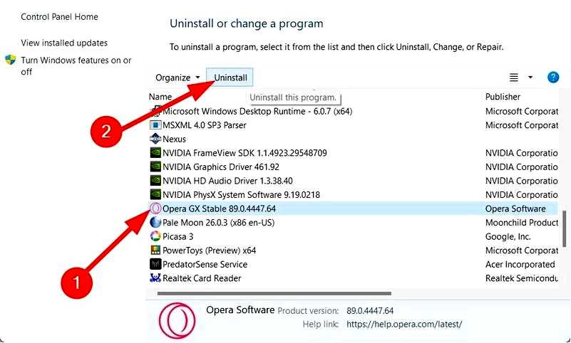 3 Способа исправить ситуацию в Opera GX, когда ограничитель процессора не работает