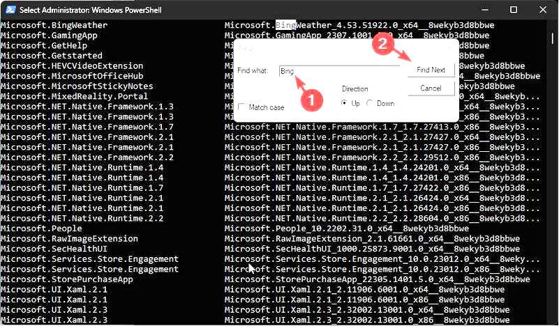 Как удалить приложения по умолчанию в Windows 11 с помощью PowerShell