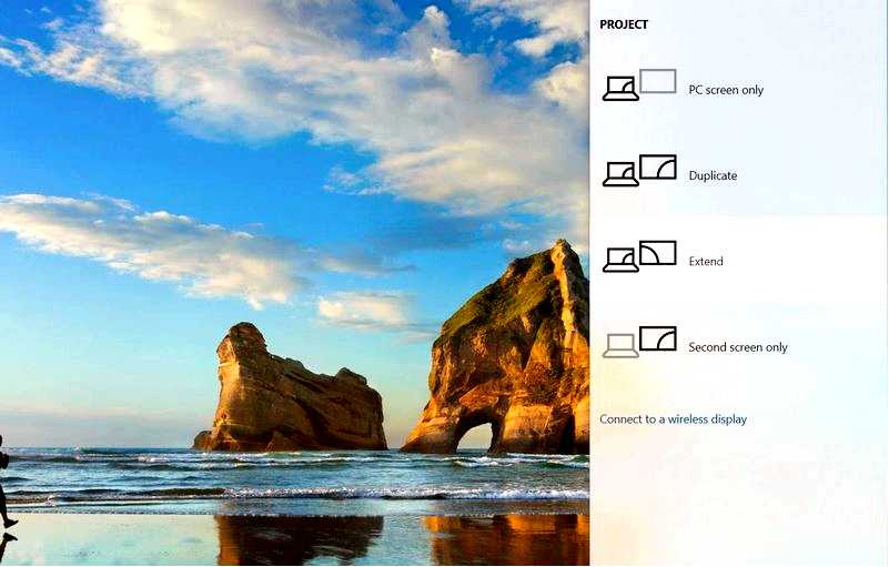 Как подключить проектор к ноутбуку с Windows 10