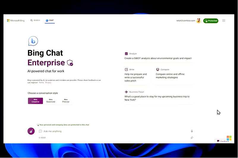 Как настроить и использовать Bing Chat Enterprise