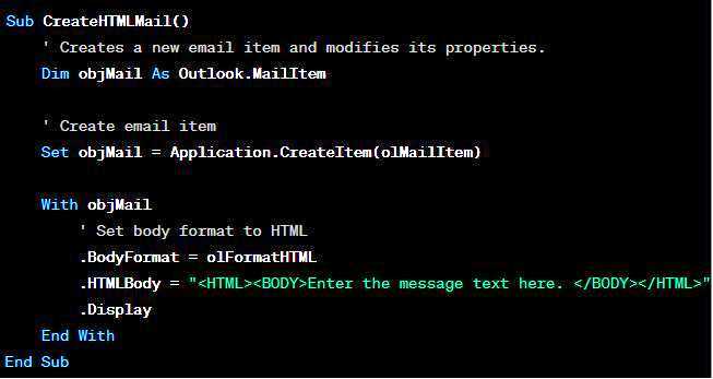 Как быстро вставить HTML в Outlook 3 способа